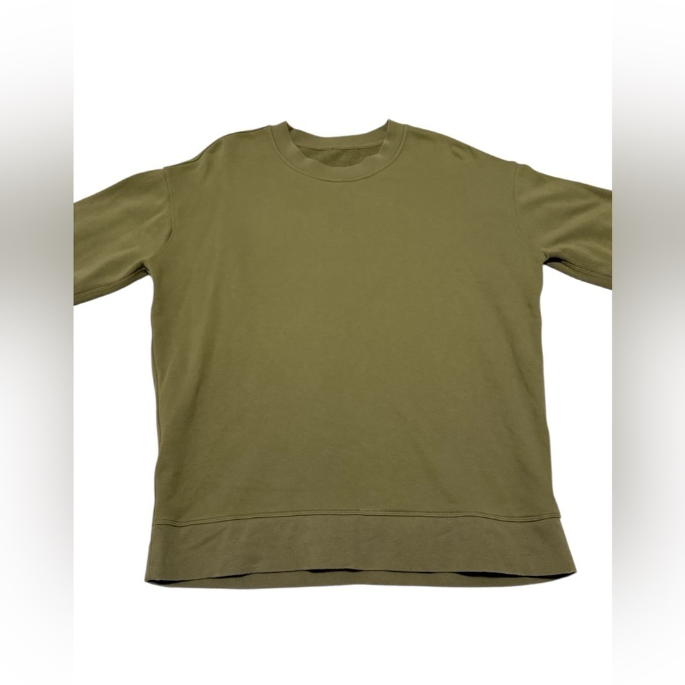 LuluLemon Perfectly Oversized Crew In Green Size Medium/ Large - Picture 5 of 9